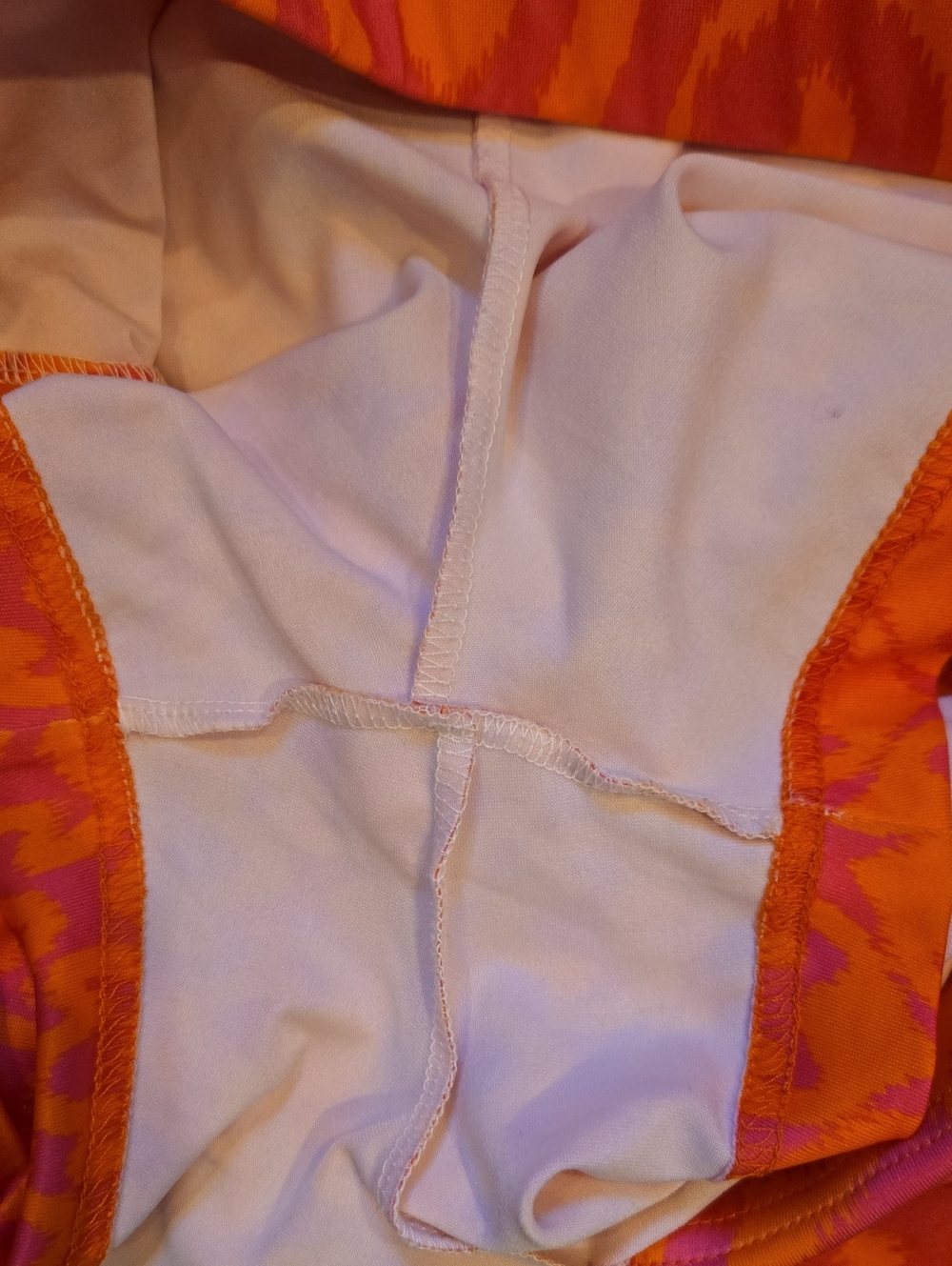 Gretchen Scott Pink/Orange Design Print Silky Leisure Skort - Picture 8 of 9